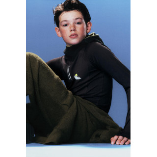 Костюм-двойка с худи и брюками-джоггерами в текстильной текстуре