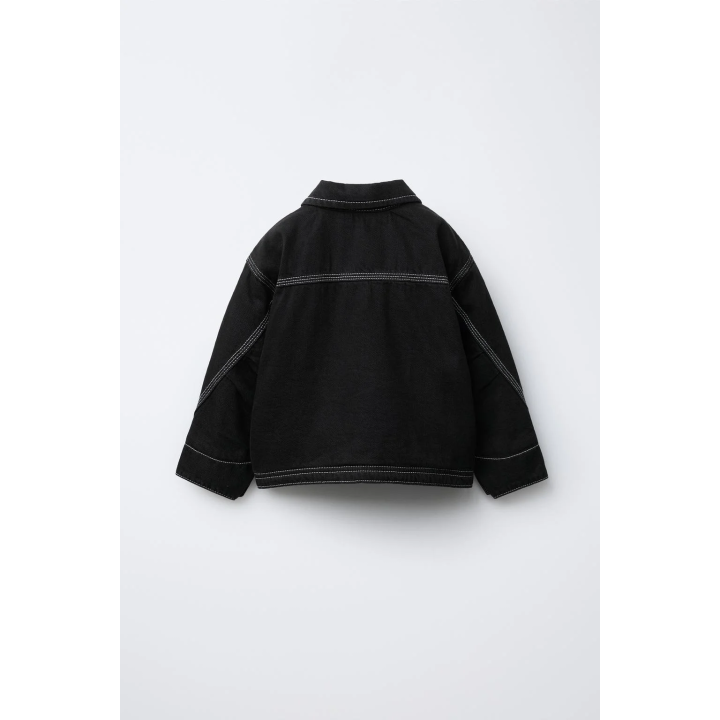 ДЖИНСОВАЯ КУРТКА С ФЛИСОВОЙ ПОДКЛАДКОЙ