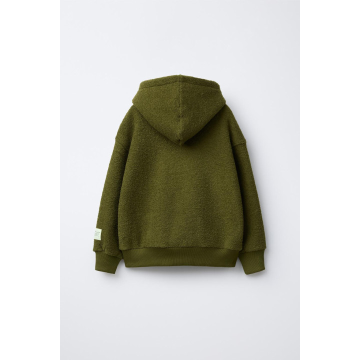 Костюм-двойка с худи и брюками-джоггерами в текстильной текстуре