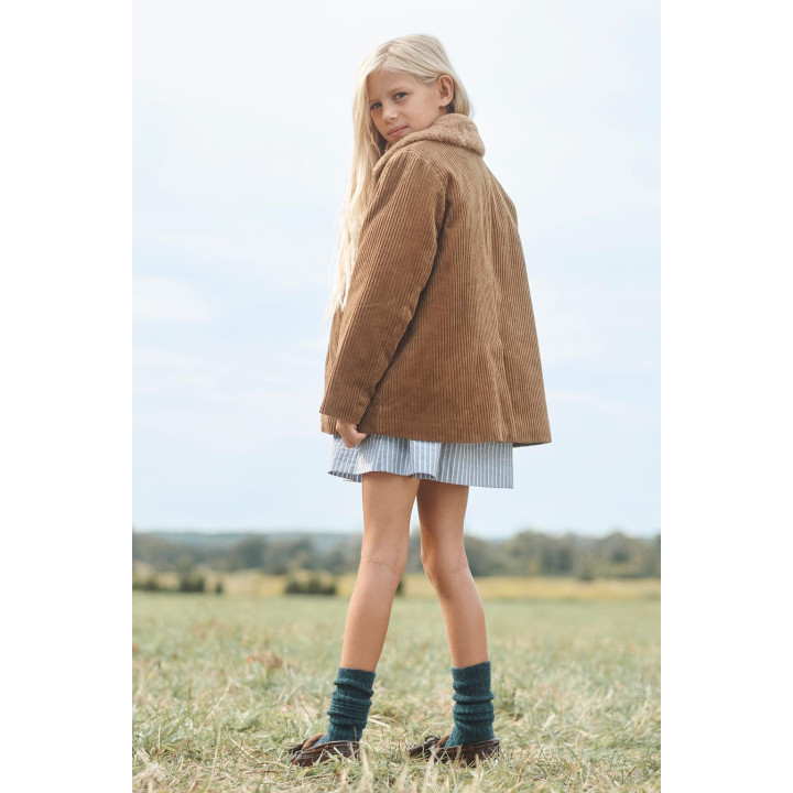 Пальто из вельвета с отложным воротником питер пэн из искусственного меха лимитированной коллекции