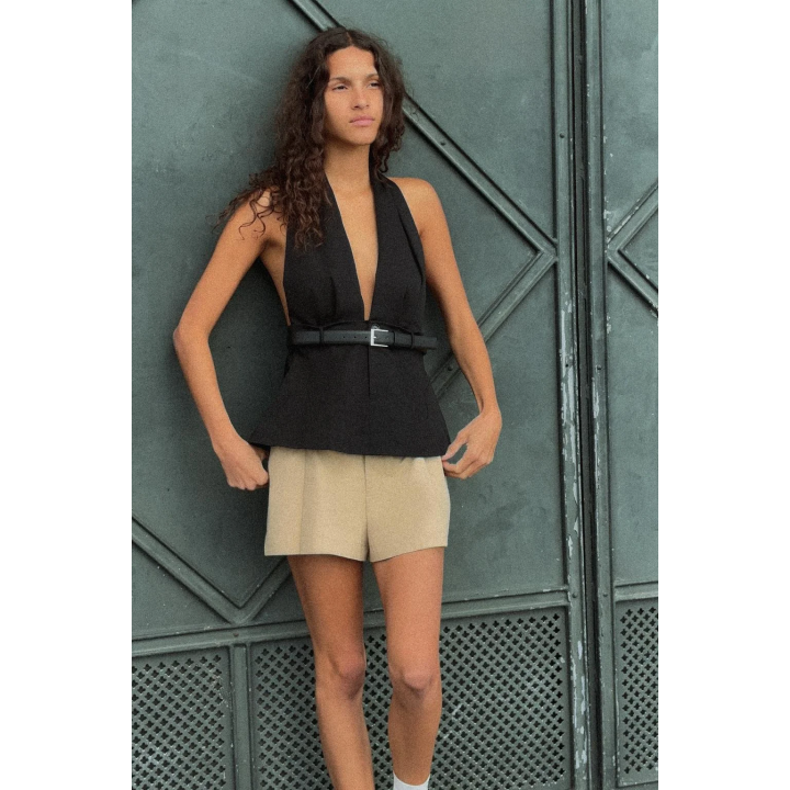 ТОП С ГОРЛОВИНОЙ ХАЛТЕР И РЕМНЕМ