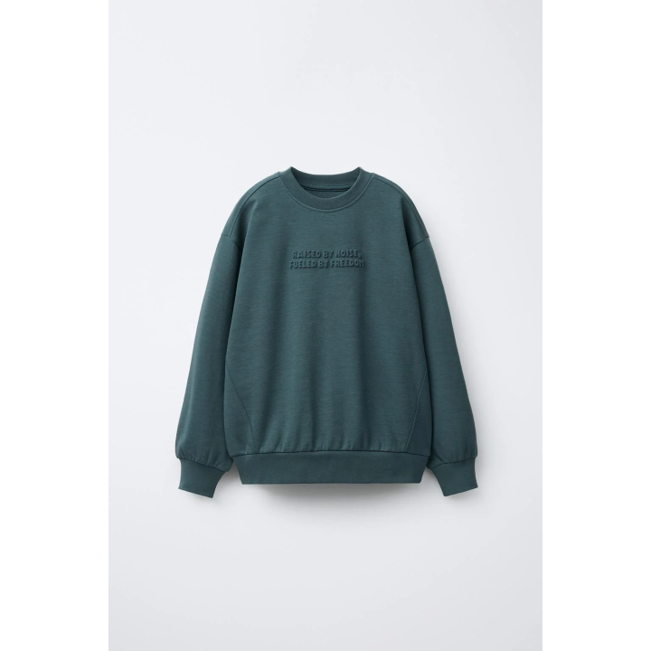 КОМПЛЕКТ ИЗ ТОЛСТОВКИ И ДЖОГГЕРОВ С ТИСНЕНЫМ ТЕКСТОМ