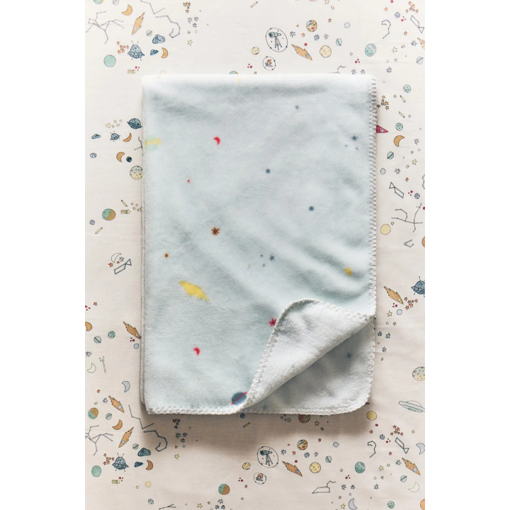 FLEECE SPACE BABY BLANKET