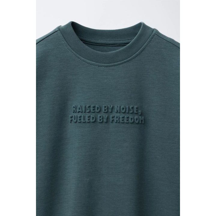 КОМПЛЕКТ ИЗ ТОЛСТОВКИ И ДЖОГГЕРОВ С ТИСНЕНЫМ ТЕКСТОМ