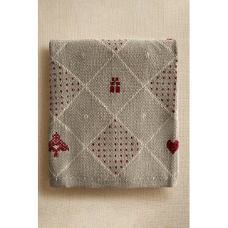 Детский плед из шениля на рождество