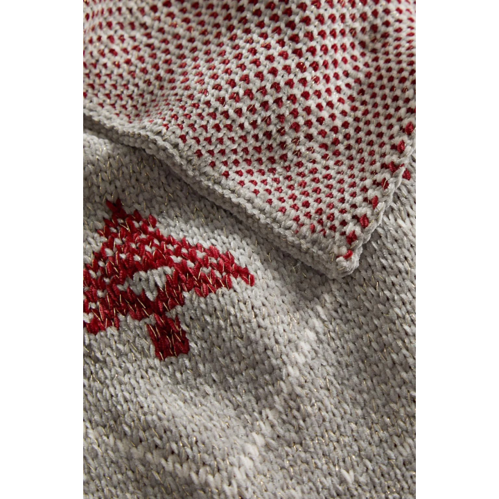 Детский плед из шениля на рождество