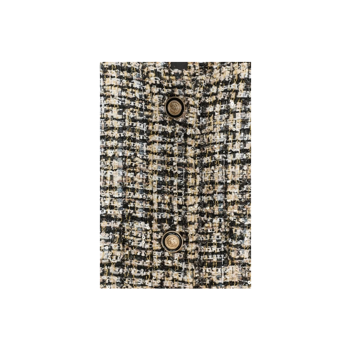 ЖИЛЕТ ИЗ РЕЛЬЕФНОЙ ТКАНИ С ПУГОВИЦАМИ — ZW COLLECTION