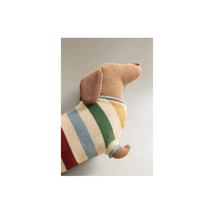 CHILDREN'S KNIT DOG CUSHION