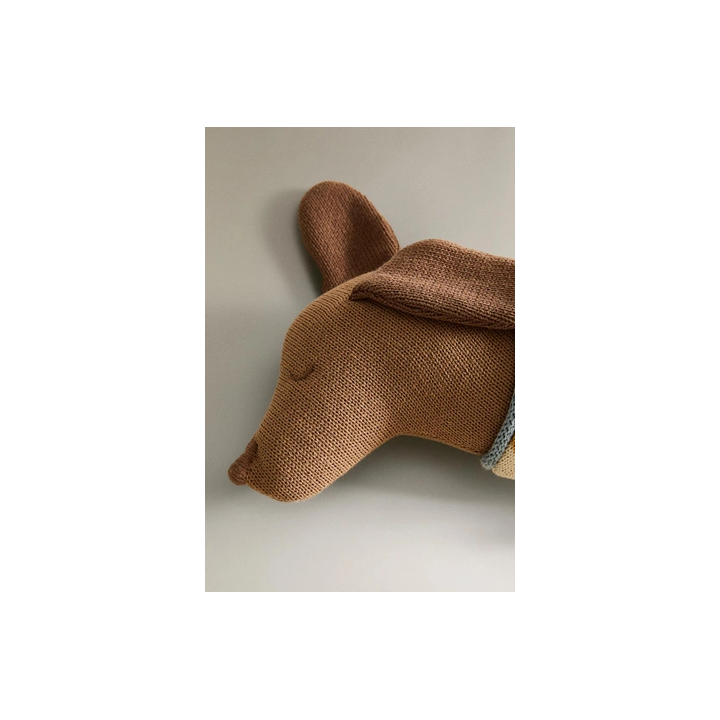 CHILDREN'S KNIT DOG CUSHION