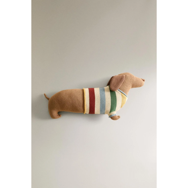 CHILDREN'S KNIT DOG CUSHION
