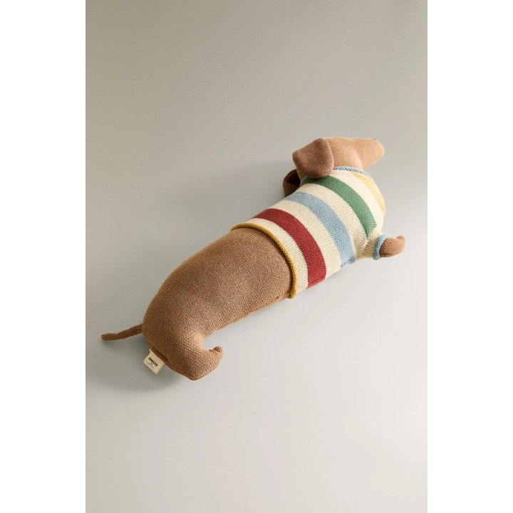 CHILDREN'S KNIT DOG CUSHION