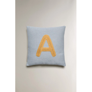CHILDREN'S EMBROIDERED LETTER A CUSHION
