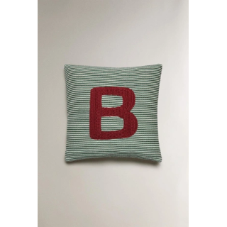 CHILDREN'S EMBROIDERED LETTER B CUSHION