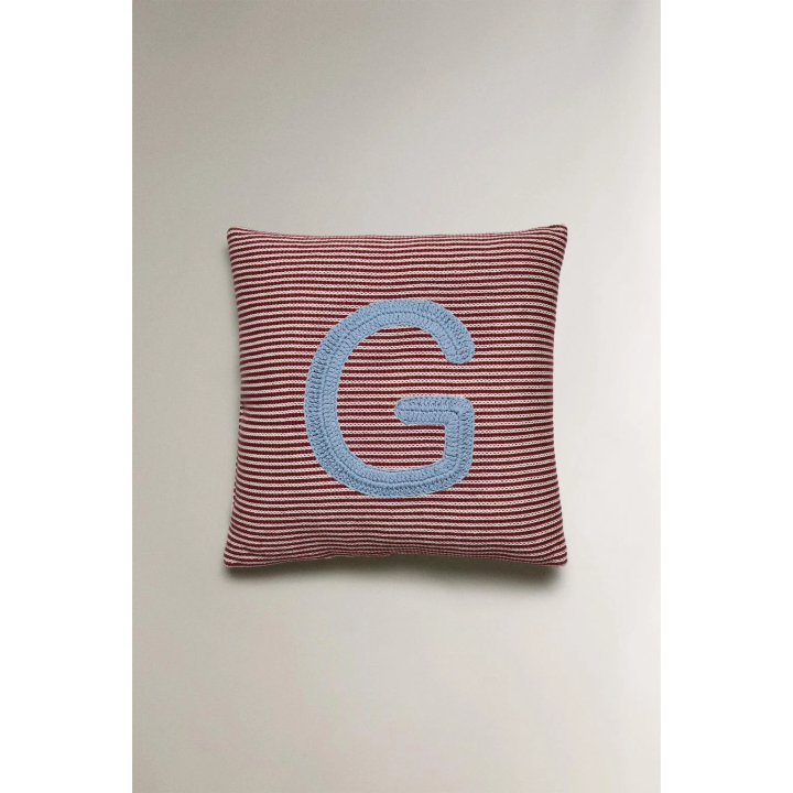 CHILDREN'S EMBROIDERED LETTER G CUSHION