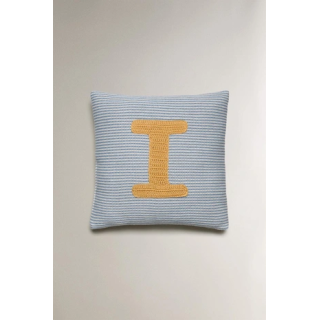 CHILDREN'S EMBROIDERED LETTER I CUSHION