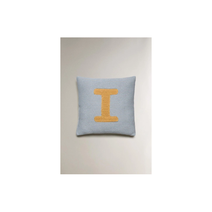 CHILDREN'S EMBROIDERED LETTER I CUSHION