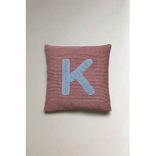 CHILDREN'S EMBROIDERED LETTER K CUSHION