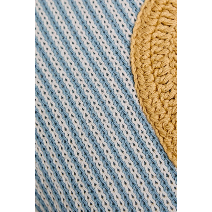 CHILDREN'S EMBROIDERED LETTER M CUSHION