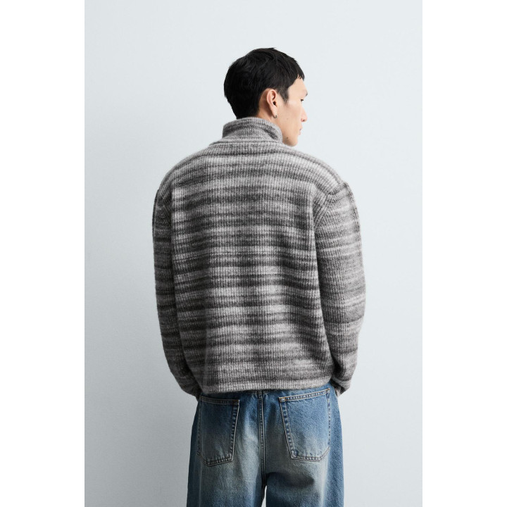 ЖАККАРДОВЫЙ КАРДИГАН В ПОЛОСКУ