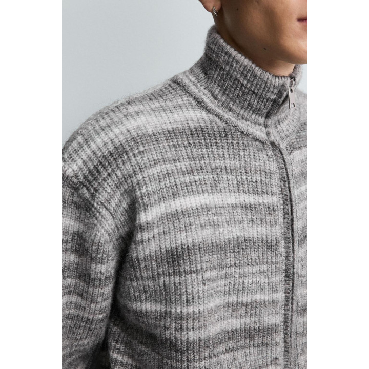 ЖАККАРДОВЫЙ КАРДИГАН В ПОЛОСКУ