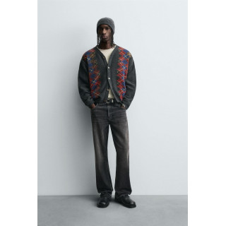 Кардиган с аргайловым узором