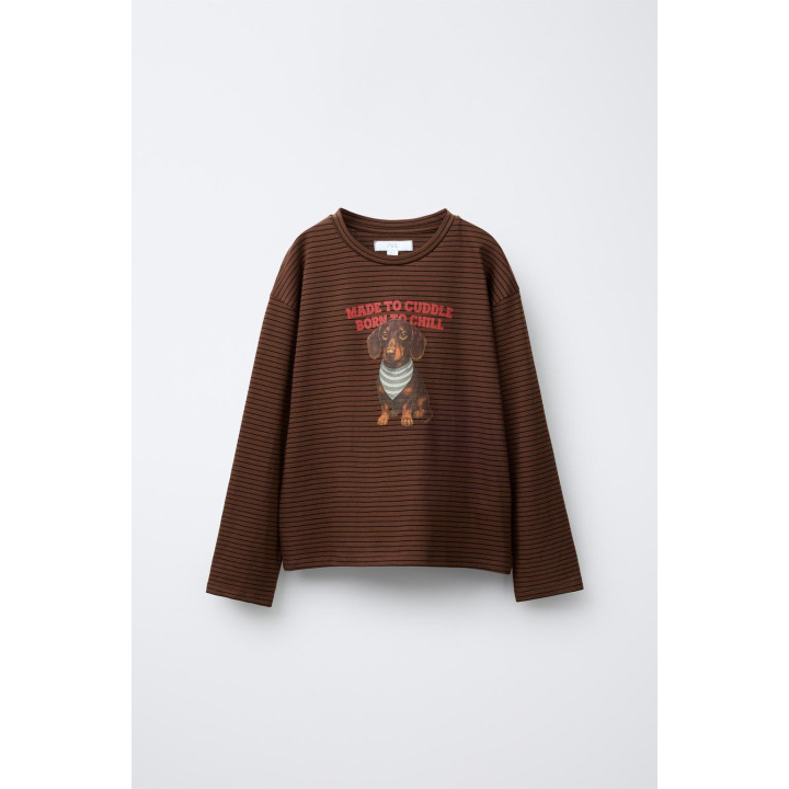 ФУТБОЛКА В ПОЛОСКУ С СОБАКОЙ