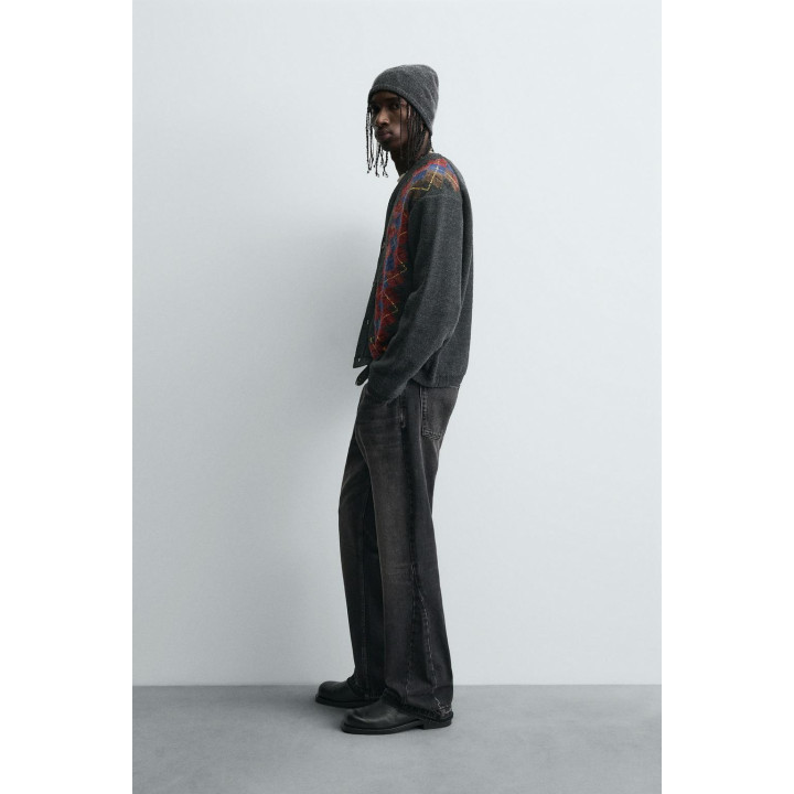 Кардиган с аргайловым узором