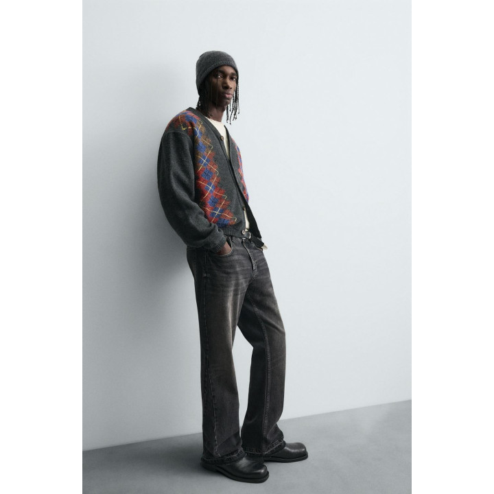 Кардиган с аргайловым узором