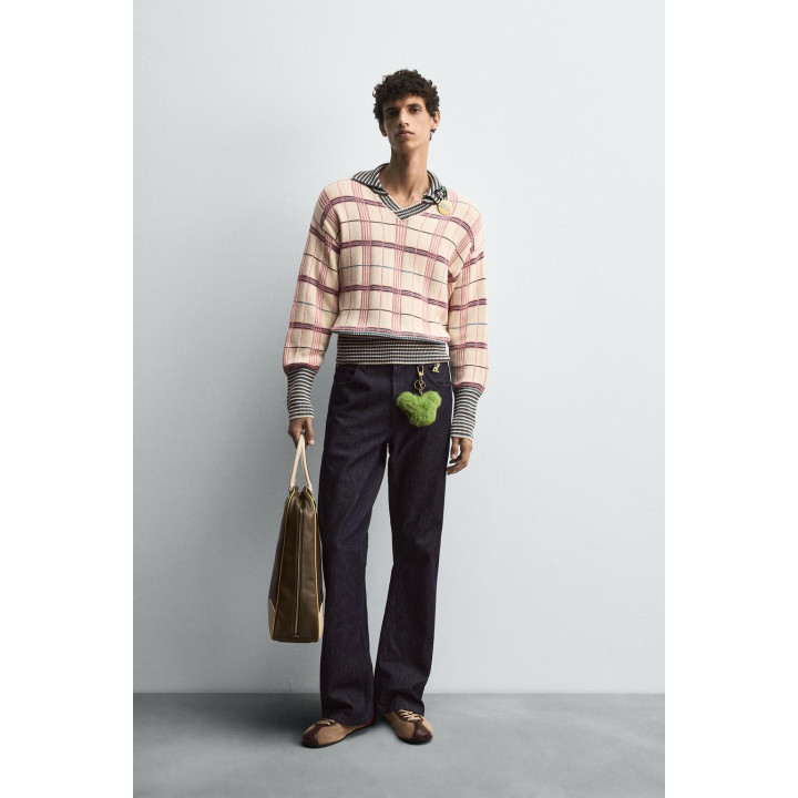 ЖАККАРДОВОЕ ТРИКОТАЖНОЕ ПОЛО В КЛЕТКУ HARRY LAMBERT FOR ZARA X DISNEY