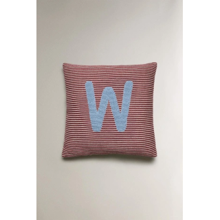 CHILDREN'S EMBROIDERED LETTER W CUSHION