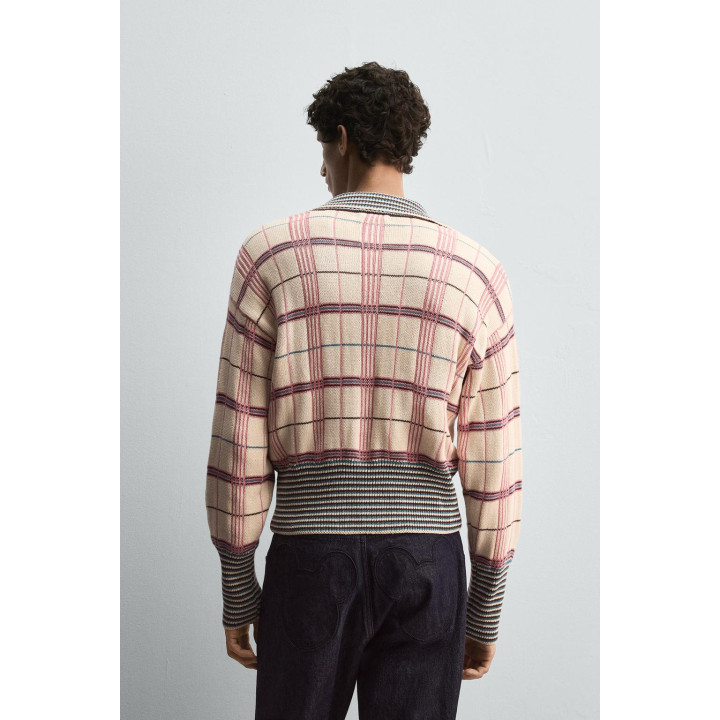 ЖАККАРДОВОЕ ТРИКОТАЖНОЕ ПОЛО В КЛЕТКУ HARRY LAMBERT FOR ZARA X DISNEY