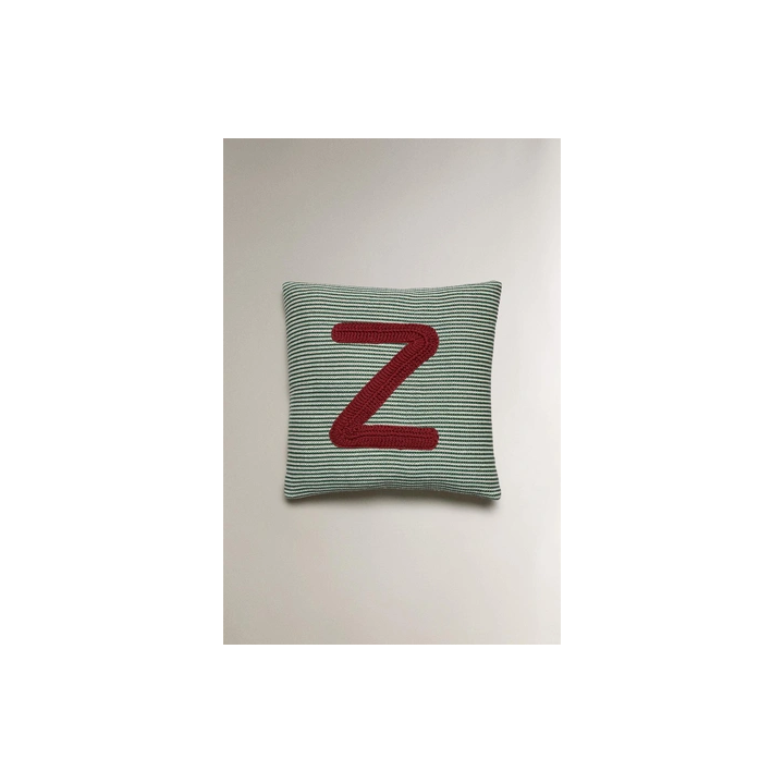 CHILDREN'S EMBROIDERED LETTER Z CUSHION