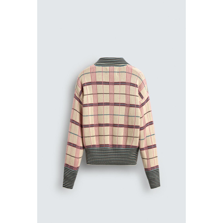 ЖАККАРДОВОЕ ТРИКОТАЖНОЕ ПОЛО В КЛЕТКУ HARRY LAMBERT FOR ZARA X DISNEY