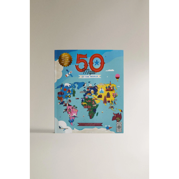 Атлас 50 карт мира для детей от 7 до 10 лет