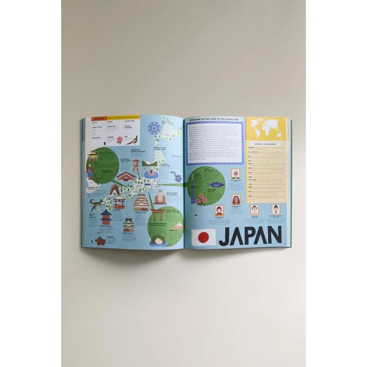 Атлас 50 карт мира для детей от 7 до 10 лет