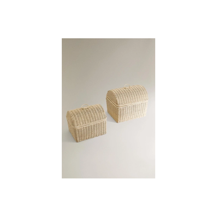 CHILDREN’S RATTAN BASKET WITH LID