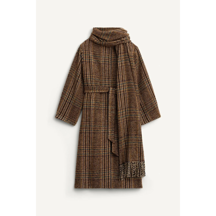 LIMITED EDITION CHECK COAT WITH SCARF