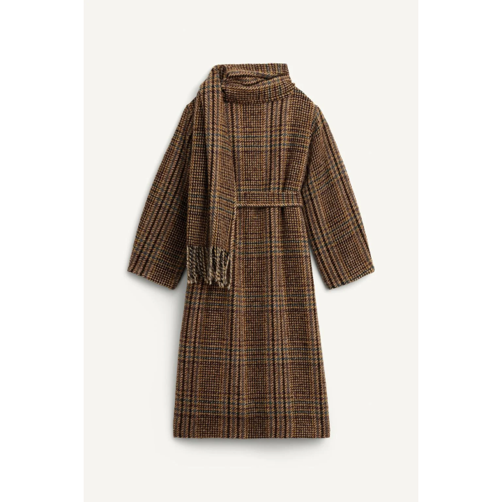 LIMITED EDITION CHECK COAT WITH SCARF