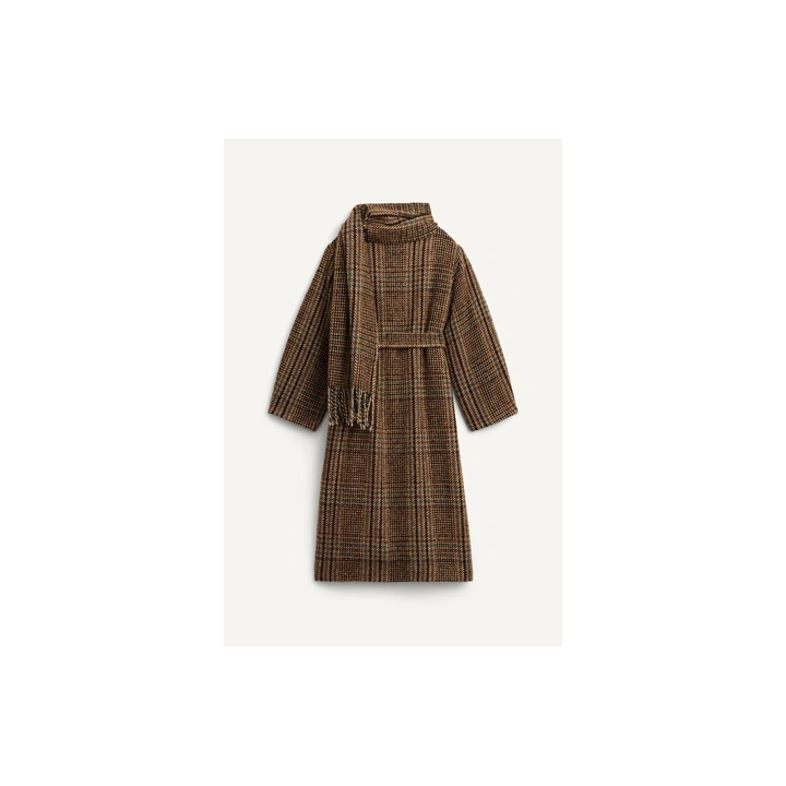 LIMITED EDITION CHECK COAT WITH SCARF