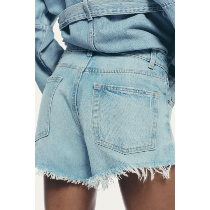 ДЖИНСОВЫЕ МИНИ-ШОРТЫ TRF СО СРЕДНЕЙ ПОСАДКОЙ