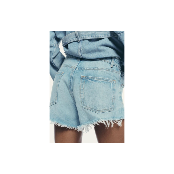 ДЖИНСОВЫЕ МИНИ-ШОРТЫ TRF СО СРЕДНЕЙ ПОСАДКОЙ