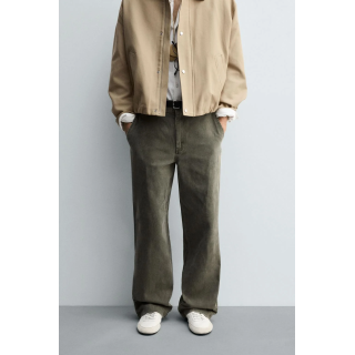 БРЮКИ WIDE FIT С ЭФФЕКТОМ ПОТЕРТОСТИ