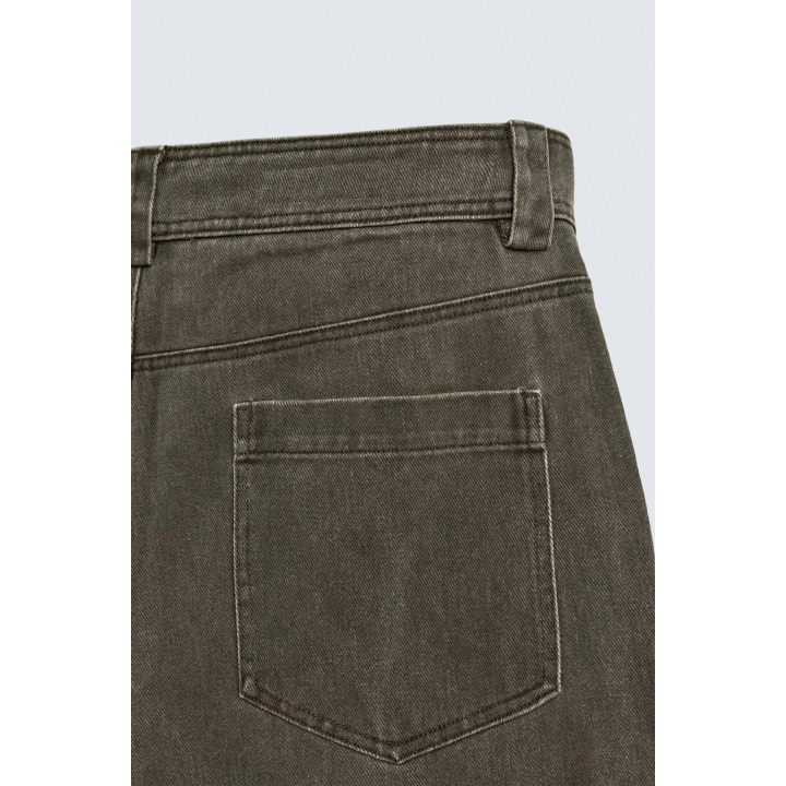 БРЮКИ WIDE FIT С ЭФФЕКТОМ ПОТЕРТОСТИ