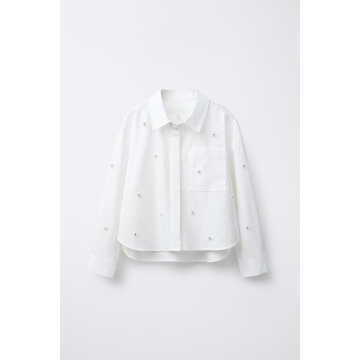 РУБАШКА С БЛЕСТЯЩИМИ ЦВЕТАМИ