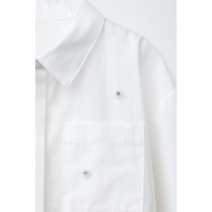 РУБАШКА С БЛЕСТЯЩИМИ ЦВЕТАМИ