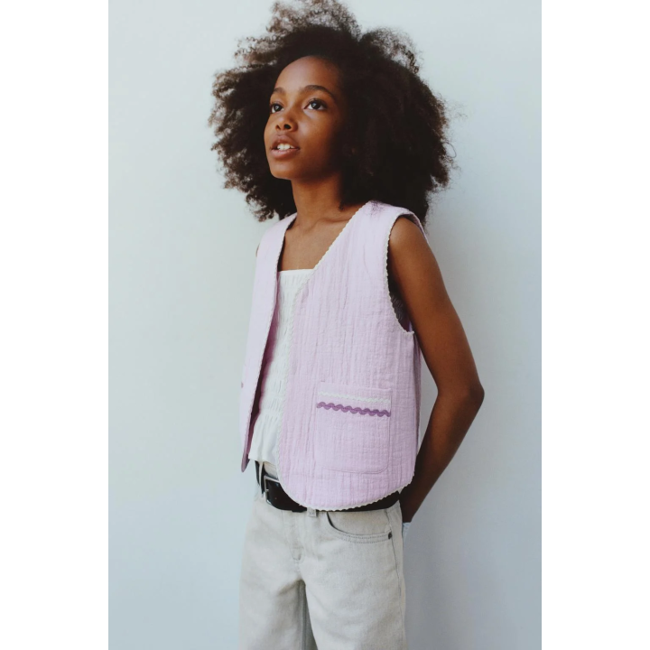 ЖИЛЕТ С ТЕКСТУРОЙ «ВОЛНА»