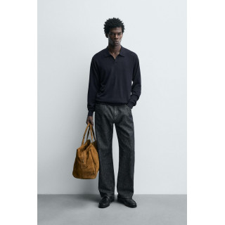 Поло из шерсти и шелка