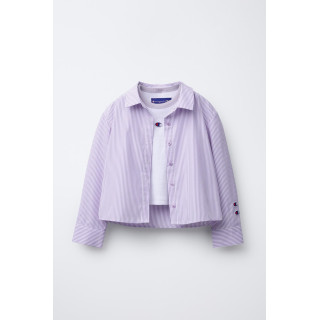 КОМПЛЕКТ РУБАШКА ПОПЛИН В ПОЛОСКУ С ТРИКОТАЖНОЙ МАЙКОЙ CHAMPION ® X ZARA