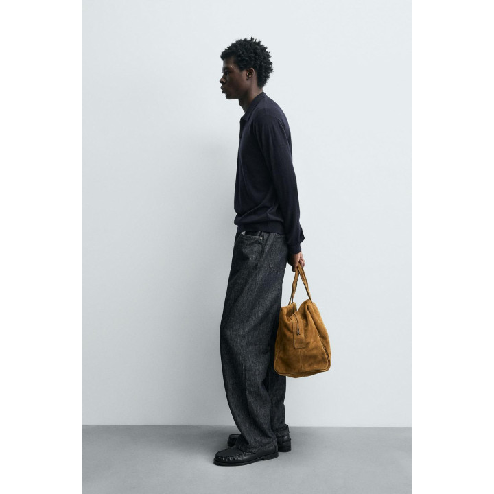 Поло из шерсти и шелка