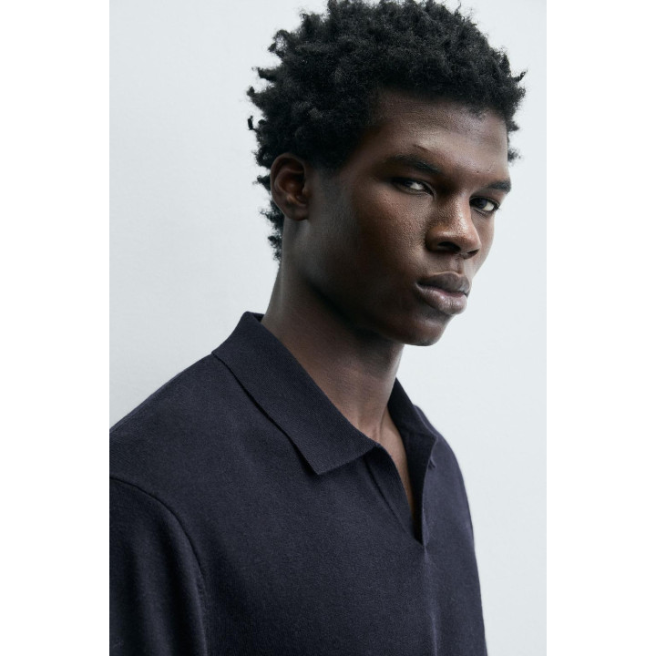 Поло из шерсти и шелка